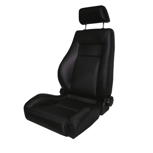 Ultra Seat, Front, Rugged Ridge, Reclinable, Black | 13404.01 | Fits 1976-2002 Jeep CJ & Wrangler YJ/TJ