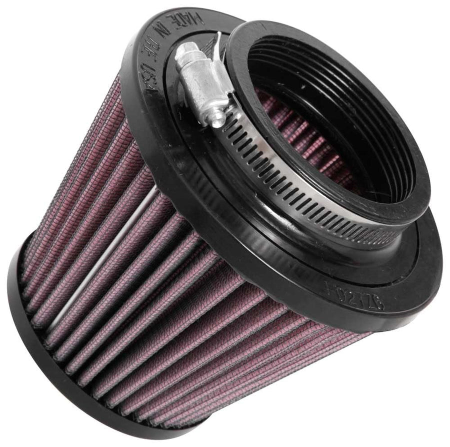 High-Flow K&N Original Lifetime Universal Clamp-On Air Filter: High Performance, Premium, Washable: Flange Diameter: 2.75 In, Filter Height: 4 In, Flange Length: 0.75 In, Shape: Round Tapered, RU-5128