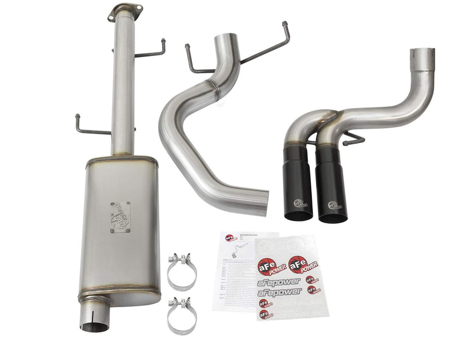 Rebel Series aFe Power 49-46030-B Performance Exhaust System (for Toyota Cat-Back, 3", Stainless)
