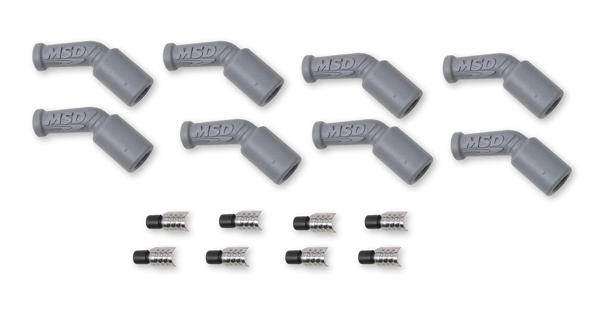 LS1 MSD 33048, 45 Degree Boots & Terminals, 8-Pack
