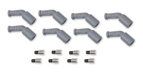 LS1 MSD 33048, 45 Degree Boots & Terminals, 8-Pack