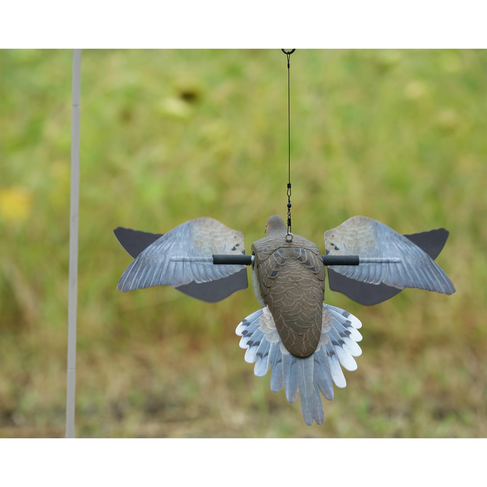 PowerFlight Avian-X Spinning Wing Dove Life-Size Motion Decoy - Durable Weather-Resistant Realistic Lifelike Hunting Decoy with Mounting Stake & Carry Bag Included