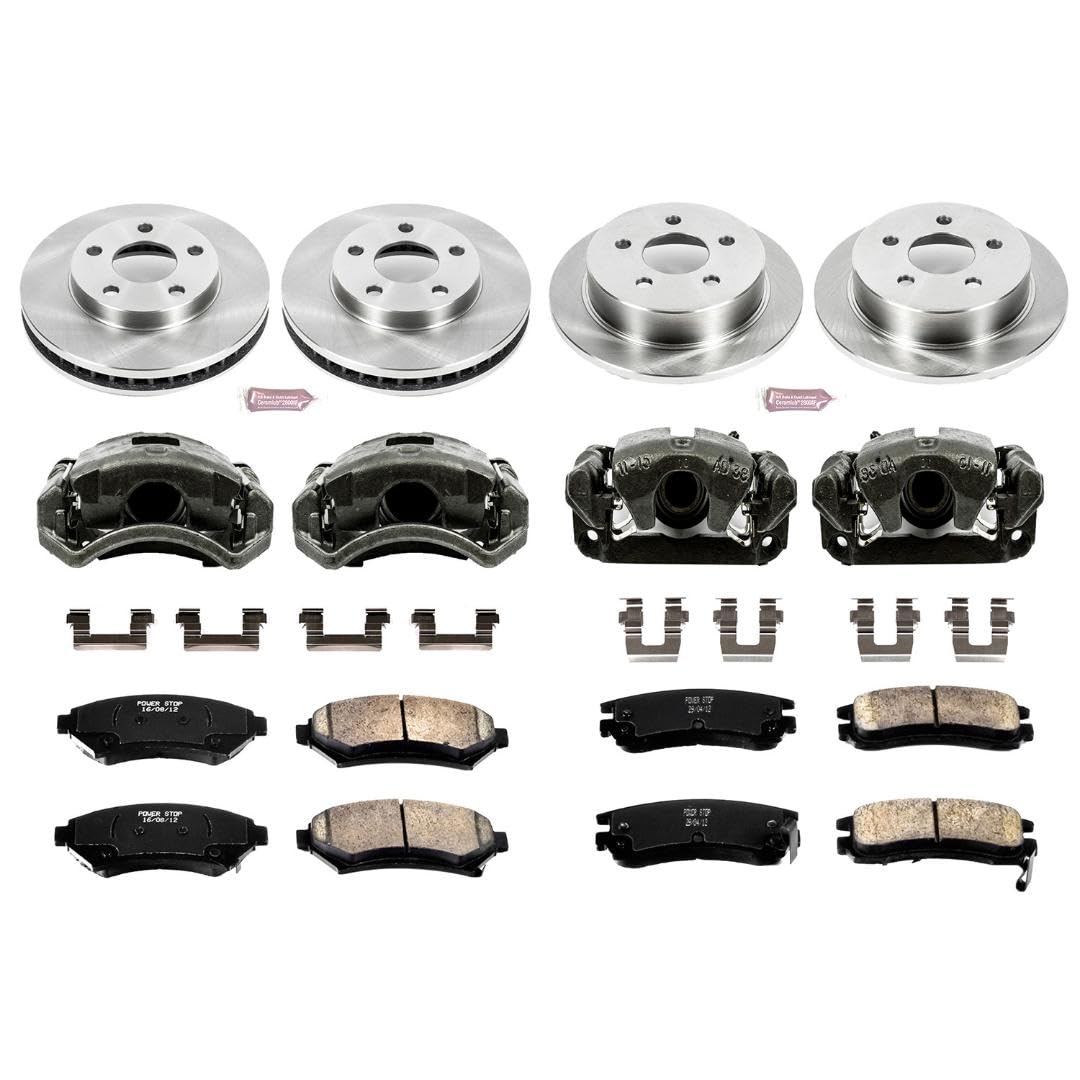 Power Stop KCOE2554 1-Click OE Replacement Brake Kit with Calipers For Buick Century, Buick Regal, Oldsmobile Intrigue, Pontiac Grand Prix [Model Specific] Autospecialty