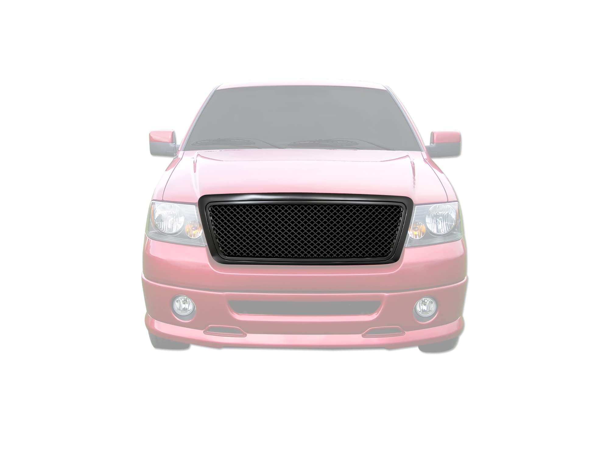 7165687 Armordillo USA Mesh Front Hood Grille - Matte Black Fits 2004-2008 Ford F150 F-150/2006-2008 Lincoln Mark LT