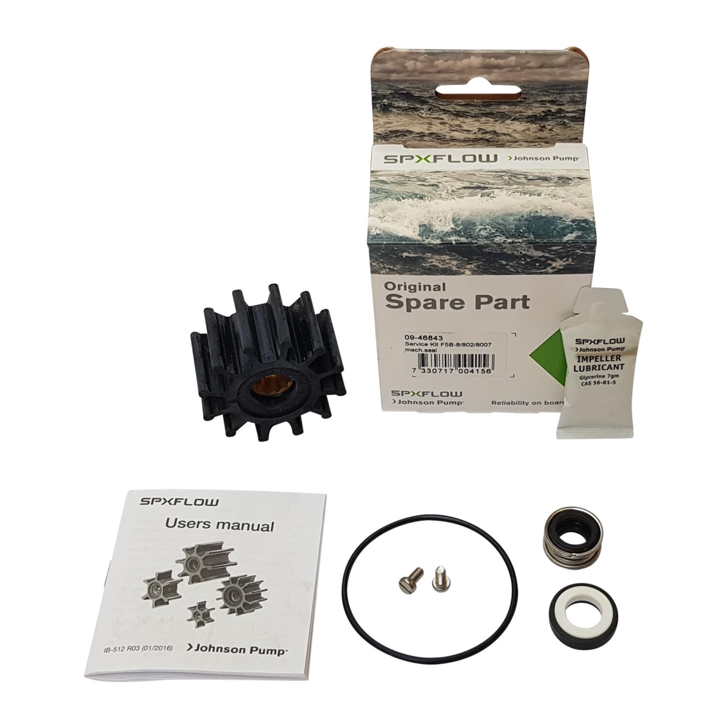 Service Kit Johnson Pump 09-46843 – F5B-8/802/8007 Pumps with Mechanical Seal – Fits 10-24571-13/15/52/54
