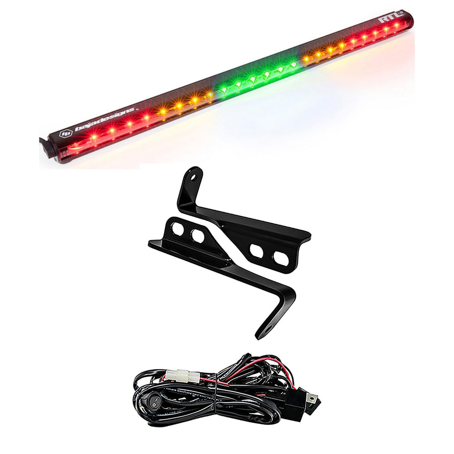 RTL Baja Designs 30-inch LED Bar Rear Light Kit for Polaris RZR 2015-18 with 4-Seats UTV (Green; No Turn Signal)