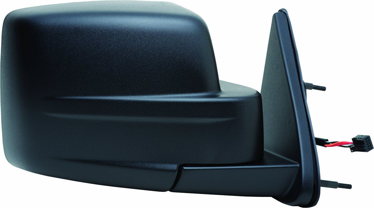 Fit System Mirror Passenger Side for Dodge Nitro, Textured Black, Foldaway (Code GTS, 10 pin/ 5 Wire), Heated Power