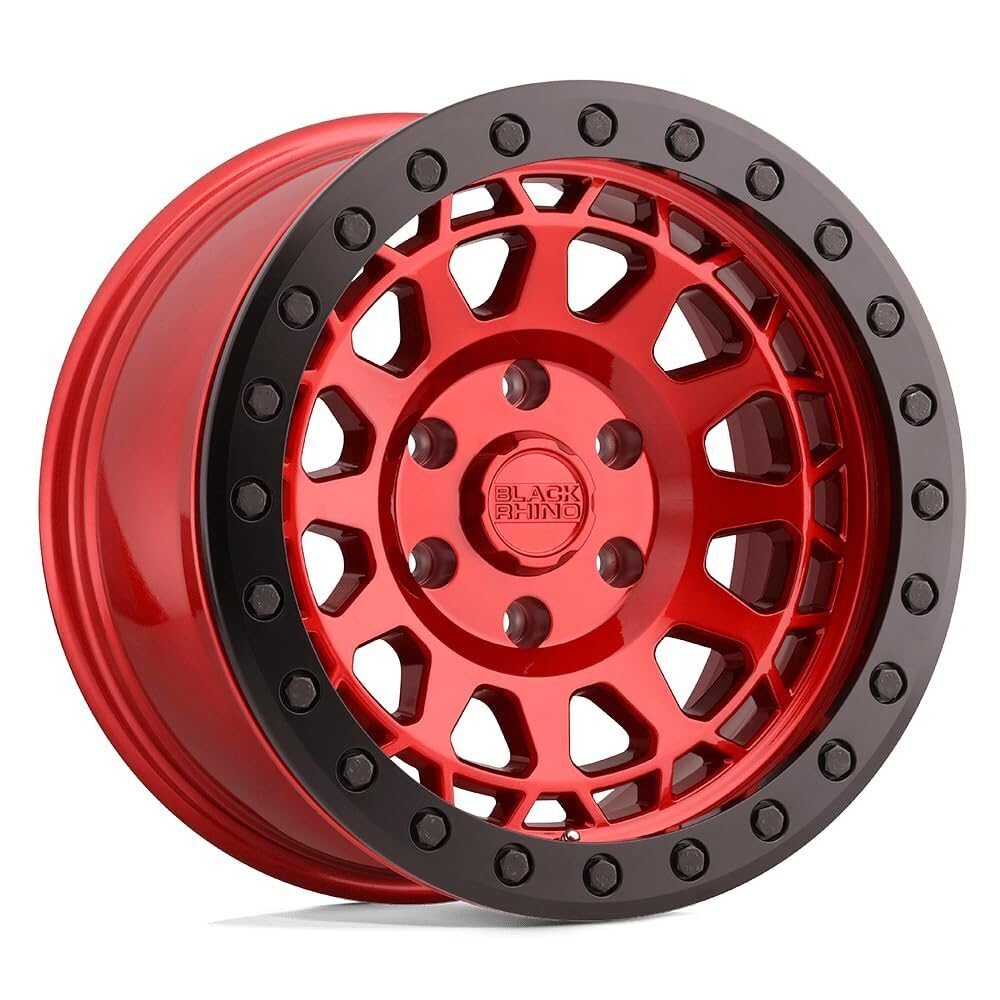 Black Rhino PRIMM Hard Alloys 17X8.5, 5X5.0, 3.25, -38mm SILVER W/ MIRROR FACE & MACHINED RING - 1785PRM-85127S71