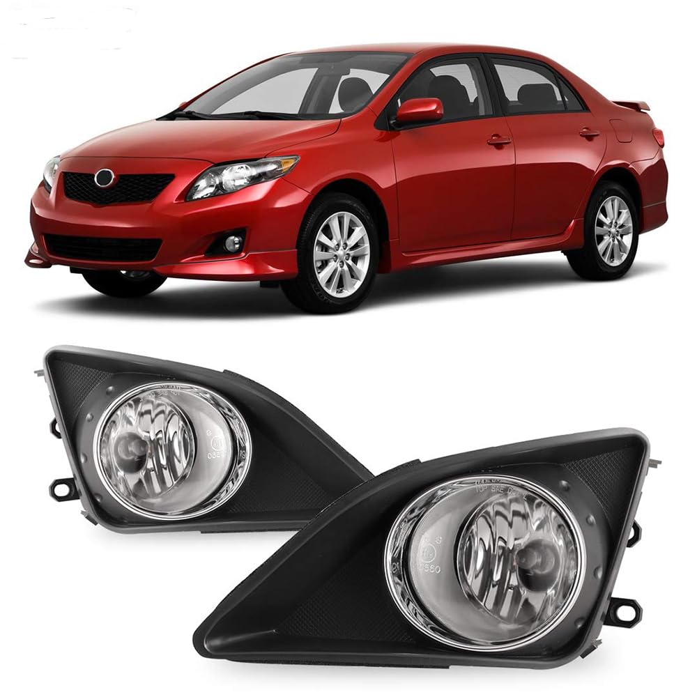 OEM Series Winjet for [2009-2010 Toyota Corolla] Driving Fog Lights + Switch + Wiring Kit