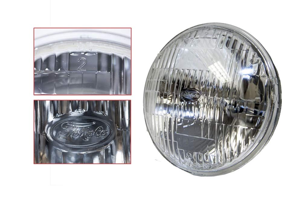 5-3/4" High/Low Beam Round Halogen Sealed Beam Headlight Scott Drake B8AZ-13007-A