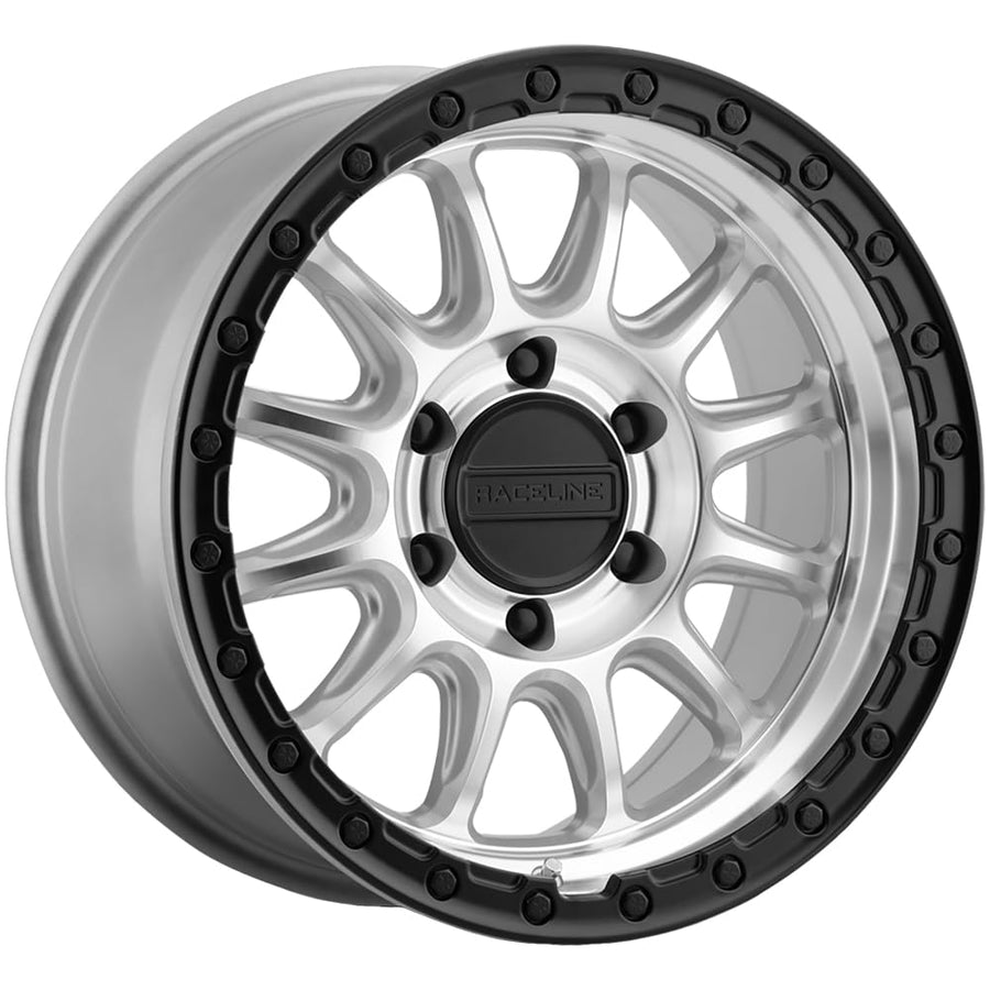 ALPHA MACHINED Raceline Wheels W/BLACK RING 18X9 8X180 +18mm
