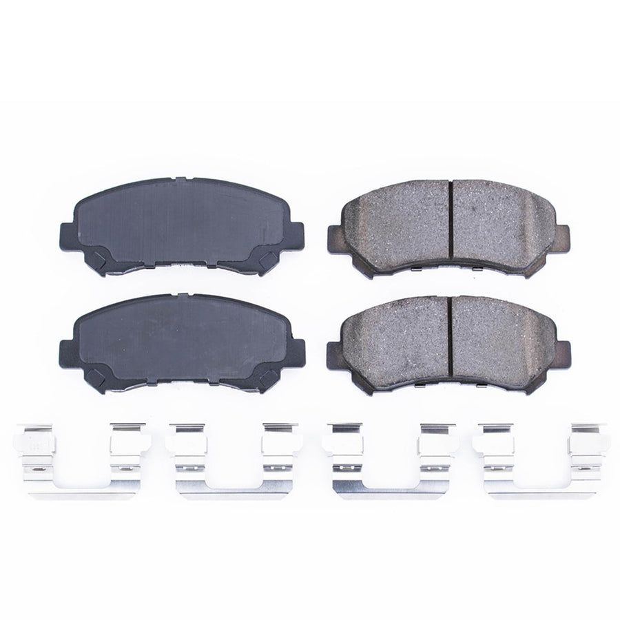 Power Stop Brake Kit Front For Nissan Rogue 2008-13 |Rogue Select 2014-15 |Sentra 2008 |Suzuki Kizashi 2010-13 - Ceramic Brake Pads With Installation Hardware, 17-1338