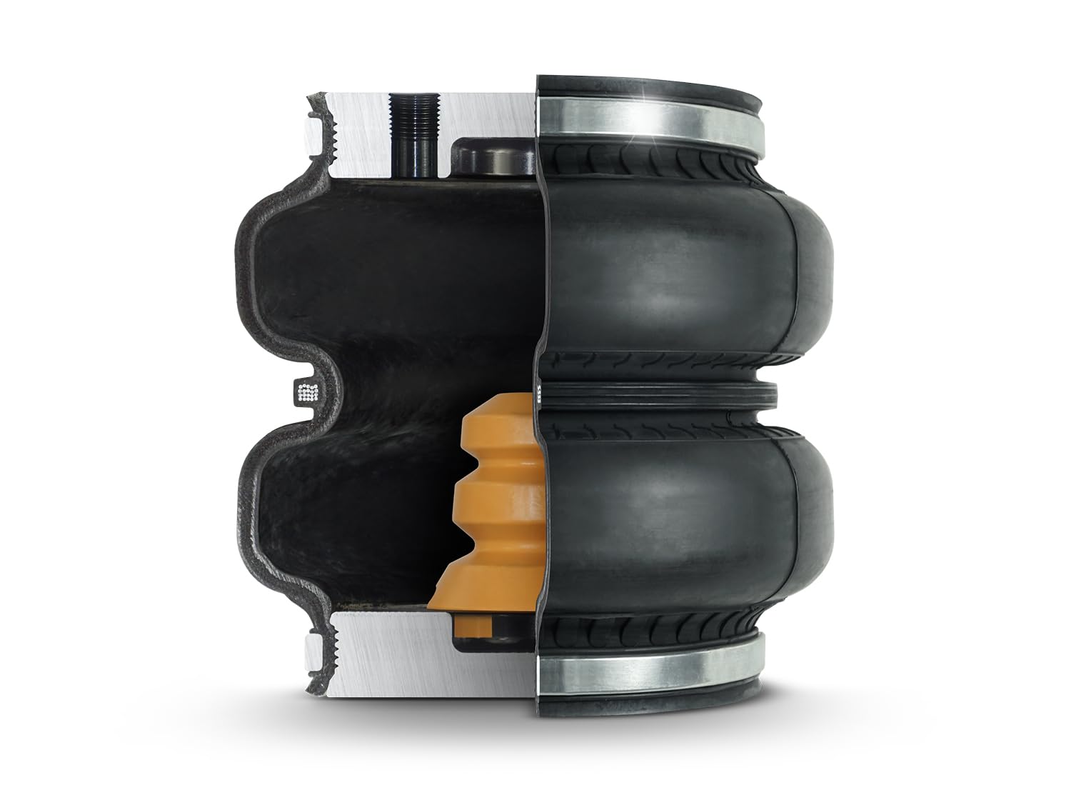 PACBRAKE ALPHA XD HP10609-X-J 7500 lb Rear Air Suspension compatible with Ford F-250/F-350/F-450 Super Duty 2017-2024 (2WD/4WD) SRW & DRW