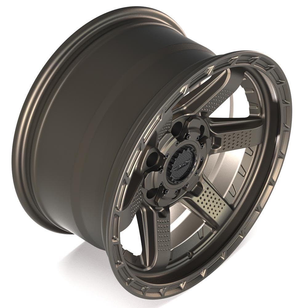 4PLAY Wheels 17 Inch Rim 4PS63 Fits 6x135 & 6x139.7 17x9 Satin Bronze (1)