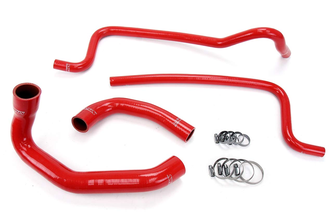 Red HPS 57-1292-RED Silicone Radiator Coolant/Heater Hose Kit