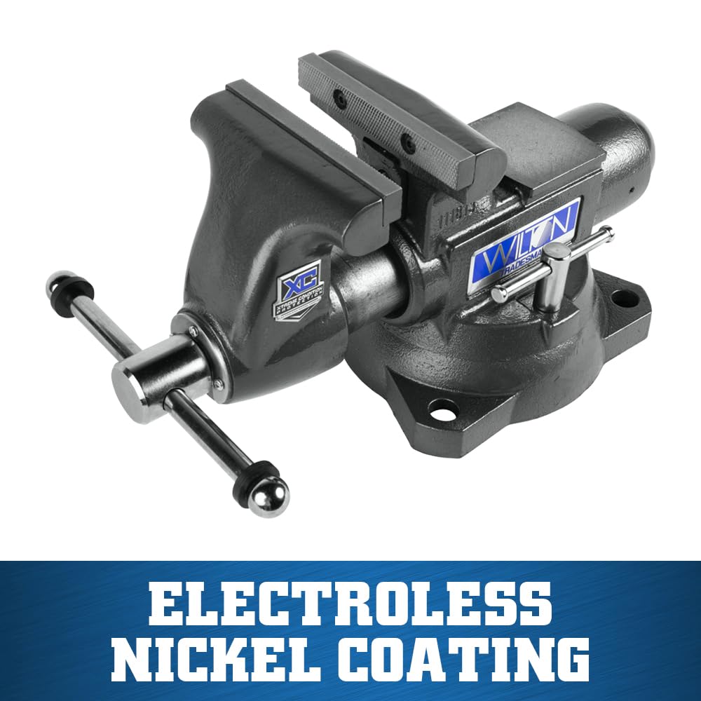 Wilton XC Tradesman Bench Vise, 6-1/2" Jaw Width, 6" Max Jaw Opening, 4" Throat (Model 1765XC)