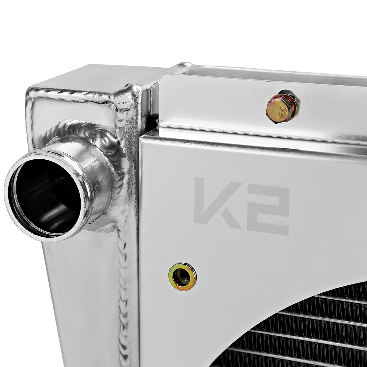 3 Row Radiator with Fan Shroud Spec-D Tuning Aluminum Compatible with 1982-2002 Chevrolet S10 Blazer V8