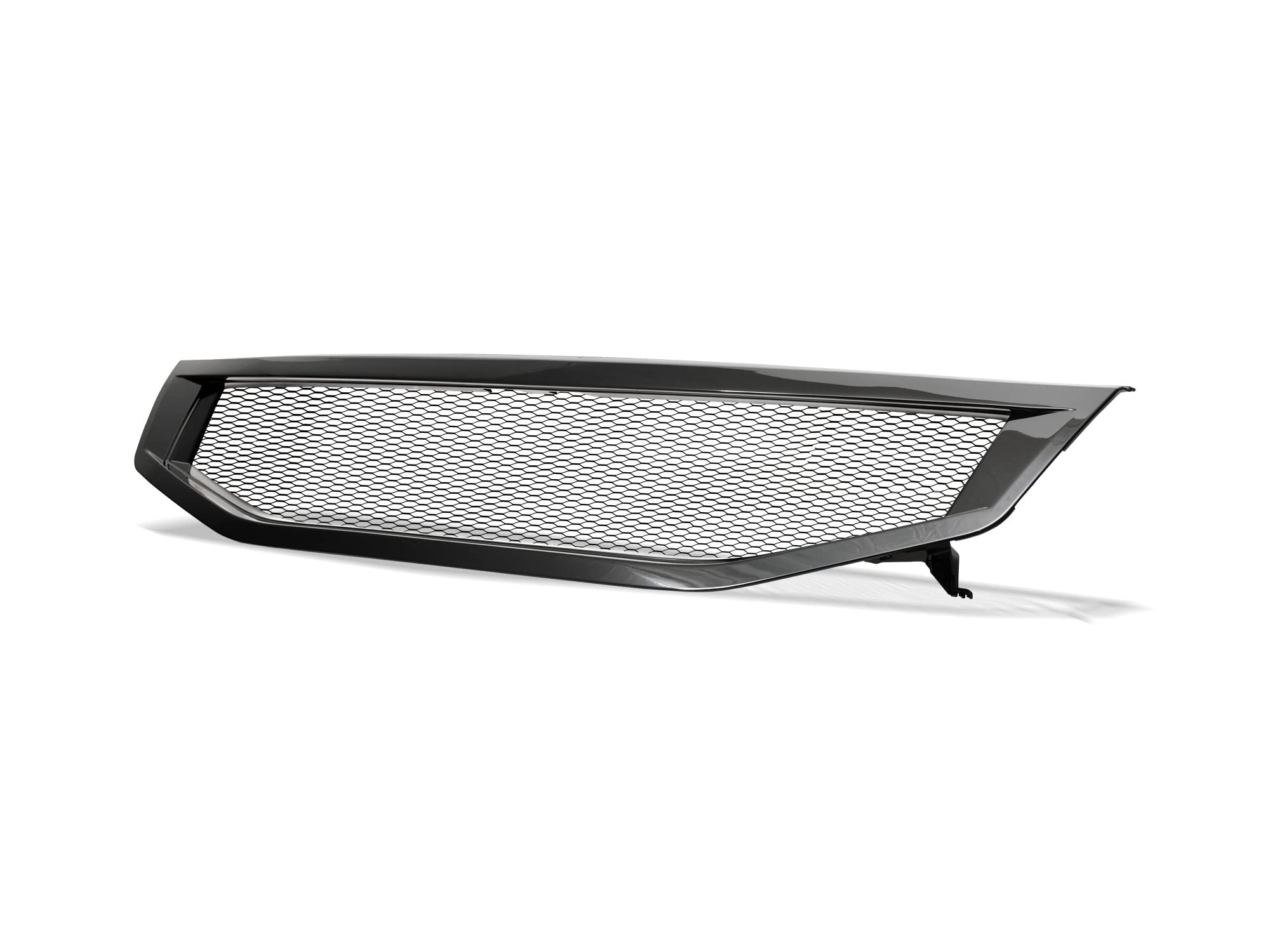 Mesh Grille Armordillo USA Fits 2011-2012 Honda Accord Sedan-Gloss Shell/Matte Black in