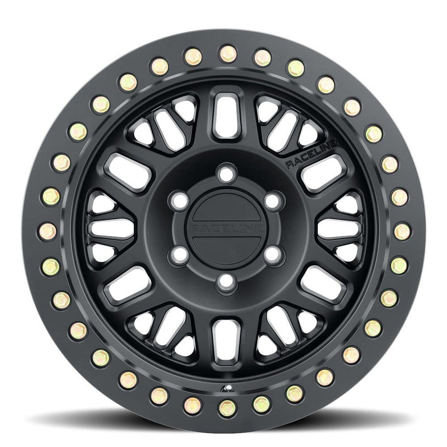 Raceline RT951B Ryno BEADLOCK Black Wheel with Titanium (9. inches 17 x 1 x 1 mm, 38 mm Offset)