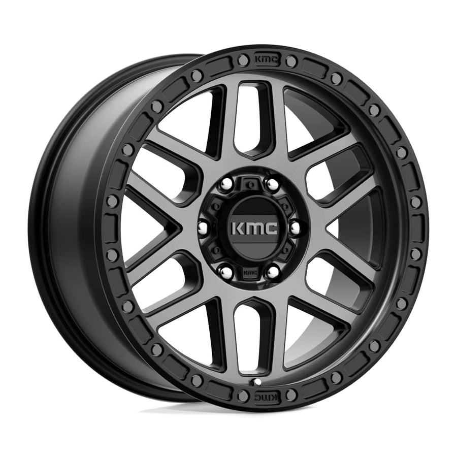 KMC Wheels 18X9 MESA 6X4.55.71 18mm SATIN BLACK WITH GRAY TINT - KM54489064418