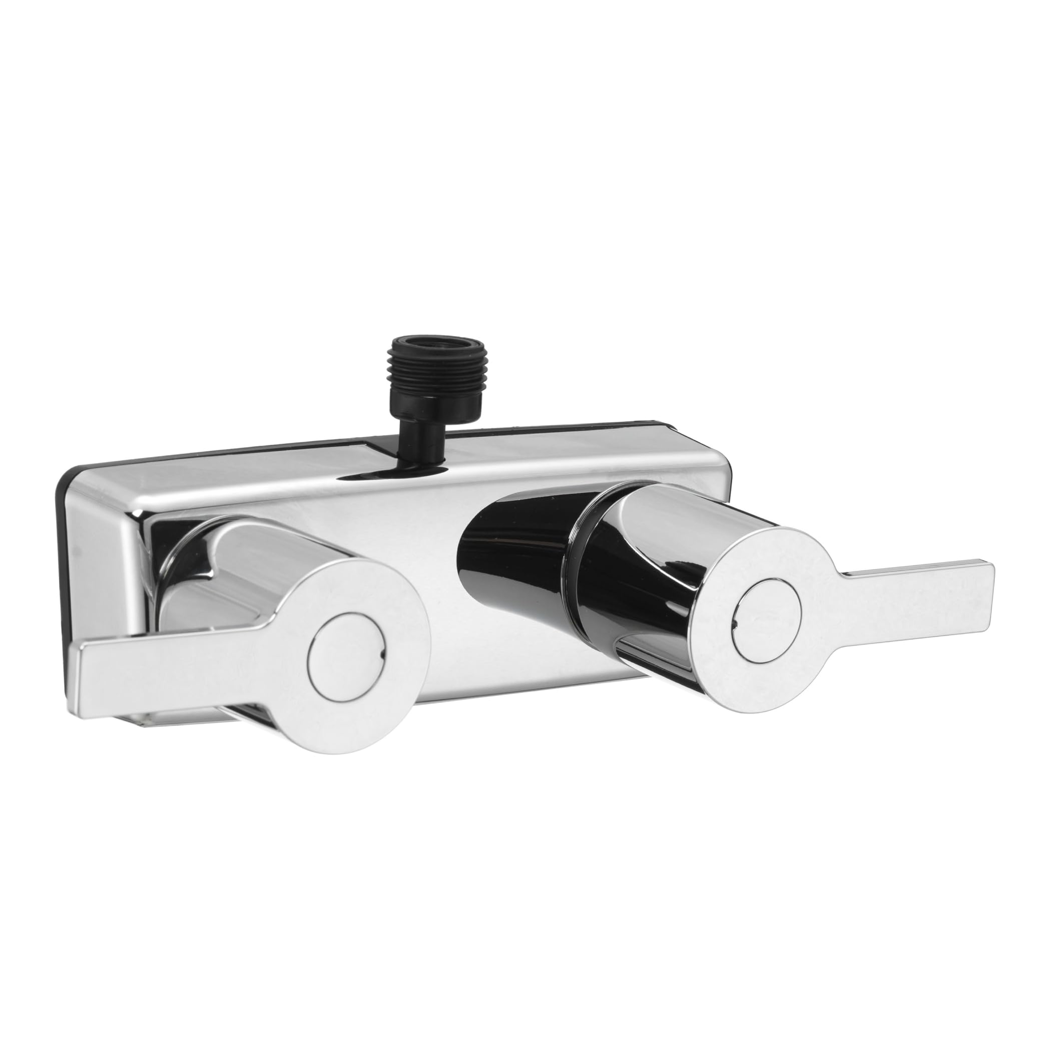 Dura Faucet Modern RV Shower Faucet Valve Diverter (DF-SA100M-CP) – Chrome, Dual Lever Handles, 4-Inch Center, Lightweight Construction, Lead-Free, Easy 2-Hole Installation