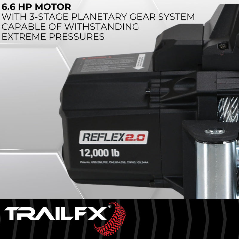 Reflex 2.0 Trailfx WR212B Winch 12k Wire