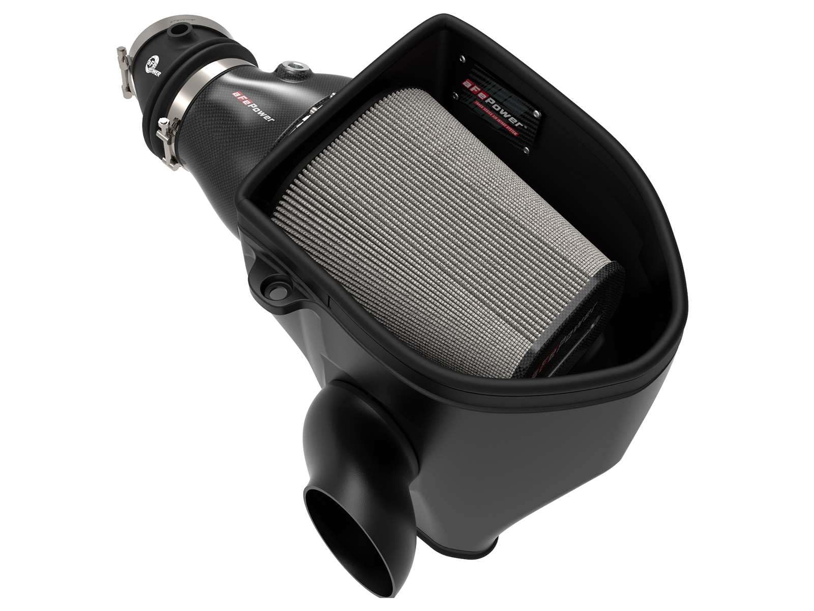 Track Series aFe POWER Intake System w/Pro DRY S Filter, #57-10001D, Carbon Fiber