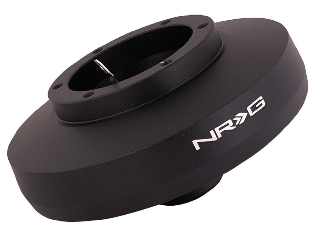 NRG Innovations Steering Wheel NRG-SRK-F50H Quick Release Short Hub Adapter 6 X 70mm Bolt Pattern, Retain Horn & Turn Signals, Black Body, Comes with Resistors, Compatible With 2007+ Fiat 500