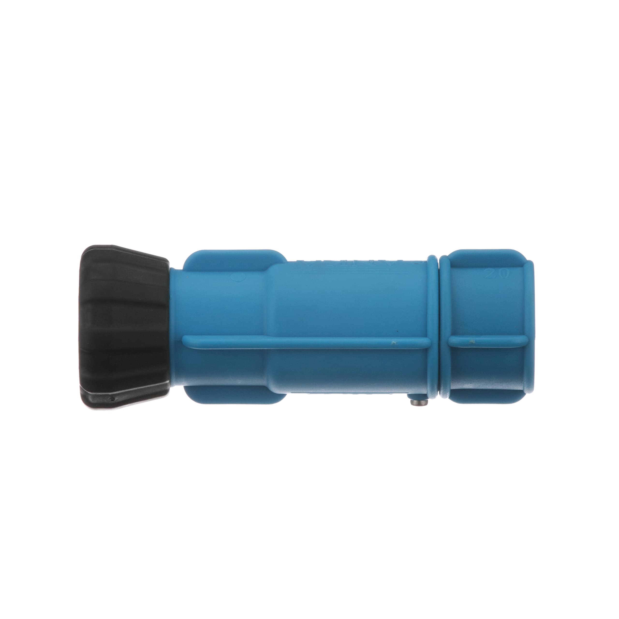 ANKA Series Watts 3/4" Small Inline Adjustable High-Pressure Full-Flow Hose Nozzle, Rubber O-Ring, Easy Grip, High Grade Glass Fiber Reinforced Nylon, Industrial, Agricultural, Home, Garden, Boat
