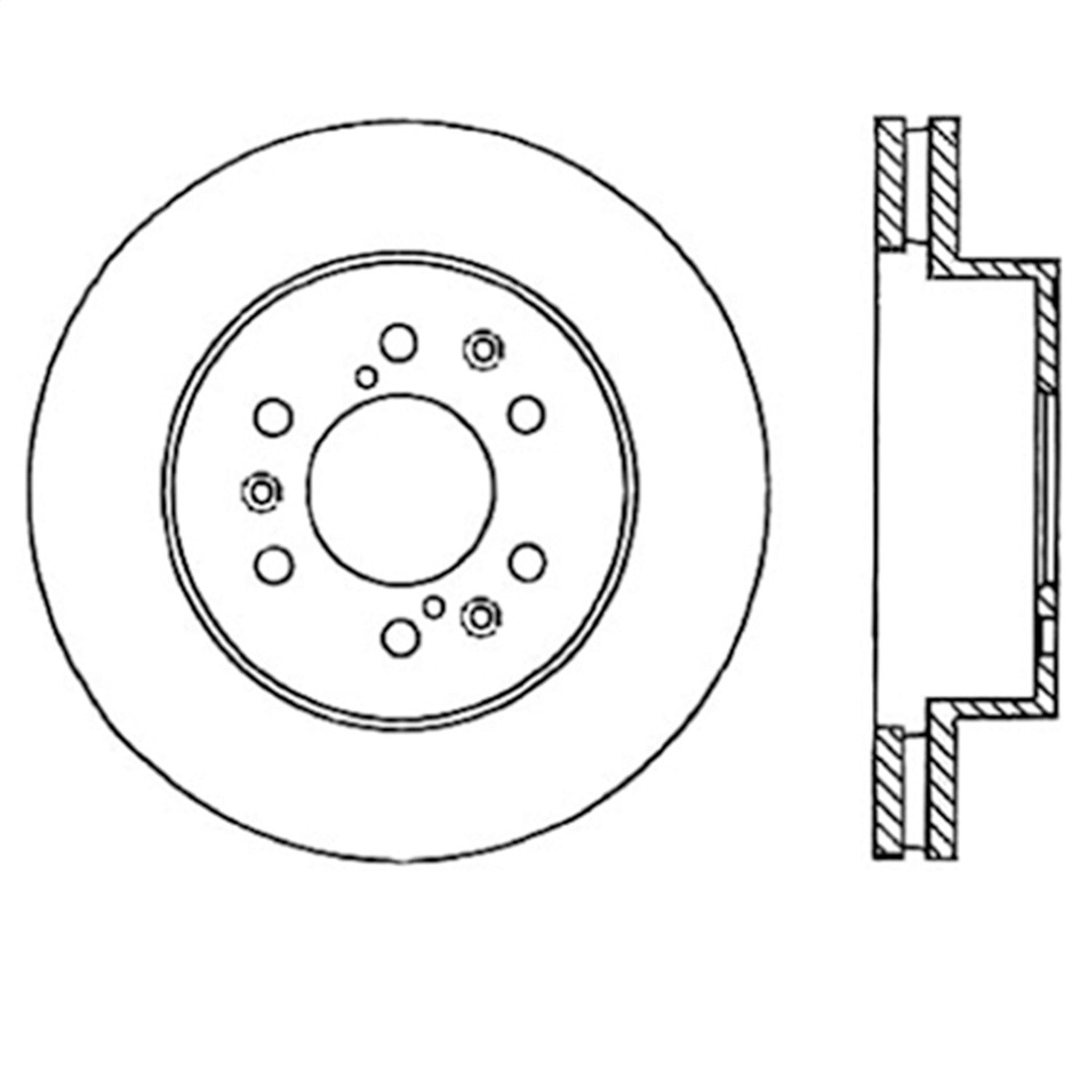 Front Right Power Slot Drilled And Slotted Rotor Chevrolet Avalanche 1500 07-08