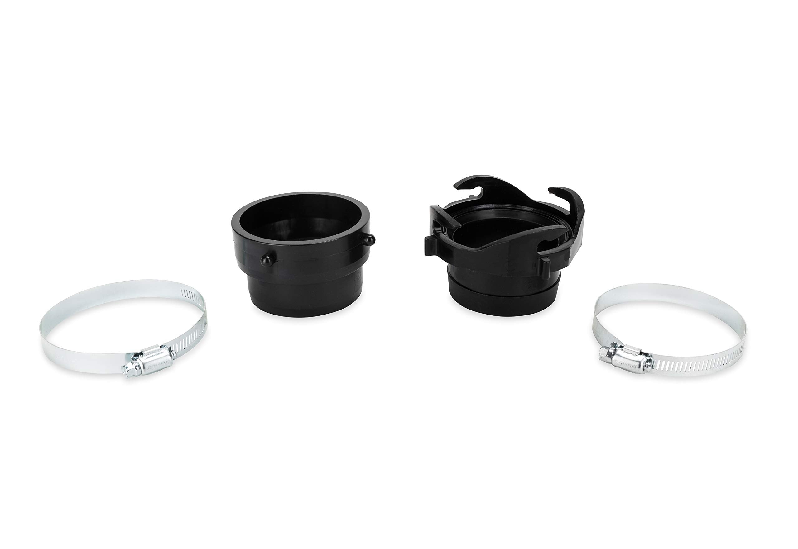 Camco Sewer Hose Camper & RV Twist Connect Kit - Quickly Connect 2 RV Hoses - Features Simple Non-Restrictive Design & Fits 3” Sewer Camper Hoses - Includes Lug Connector Fitting & More (39543)