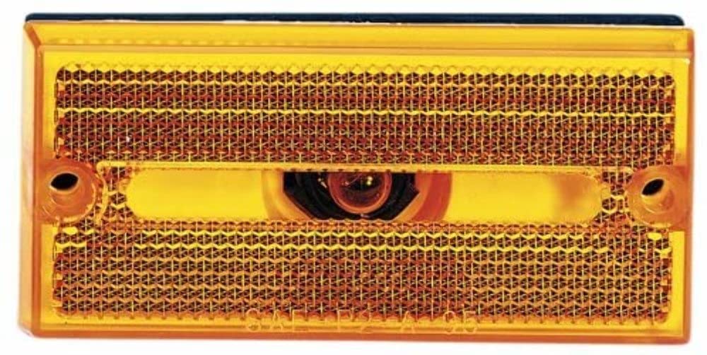 M132A Peterson Incandescent Marker/Clearance, P2, Rectangular, W/Reflex, 3.88"X1.8"