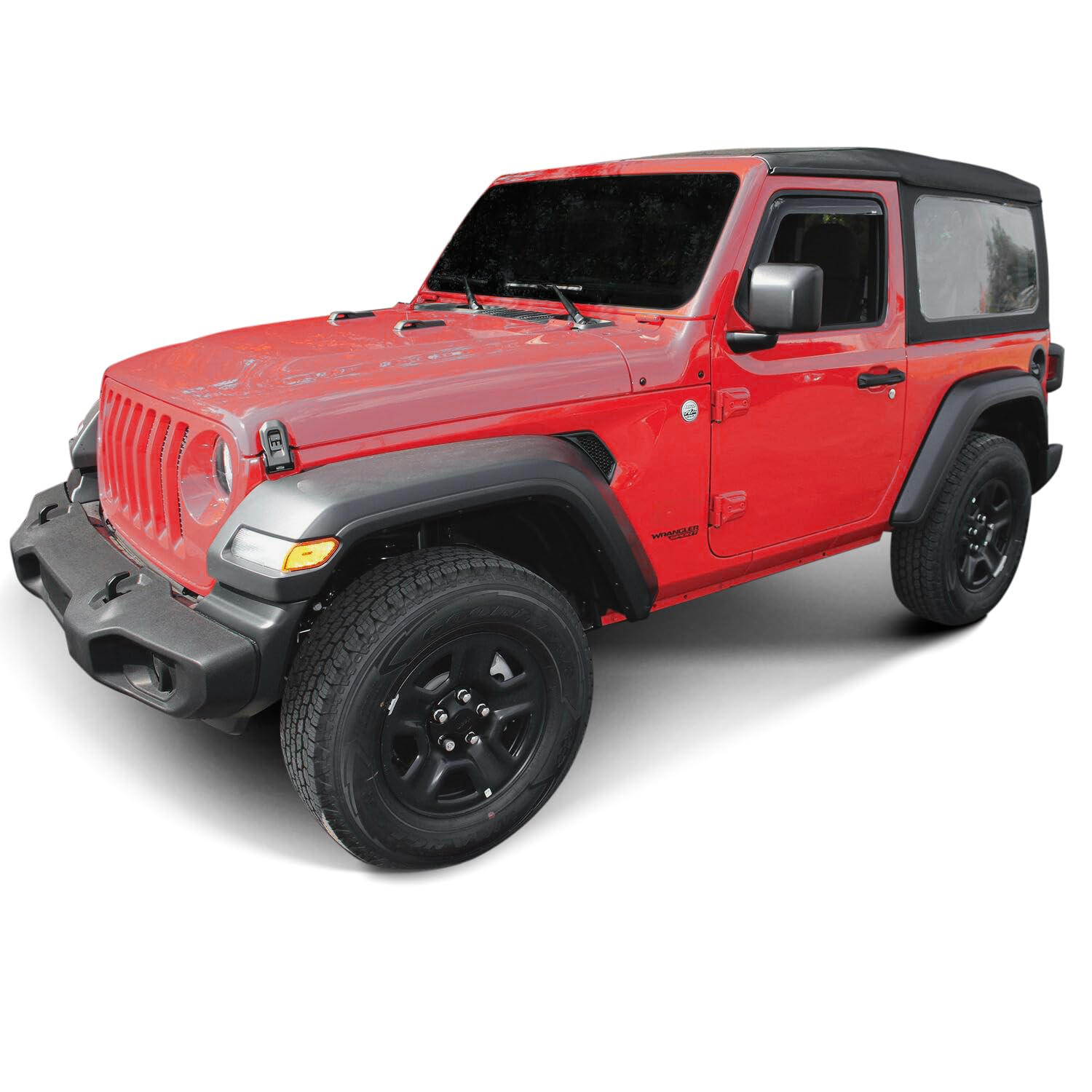 72-51467 Westin in-Channel Wind Deflector 2pc fits 2018-2025 Wrangler JL 2Door