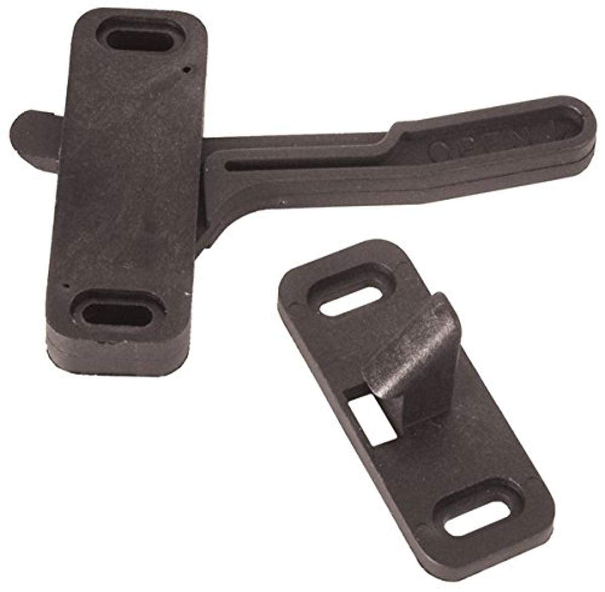 Phillips Screen Door Catch, RV Designer E295, Right Hand, Entry Door Hardware, Black