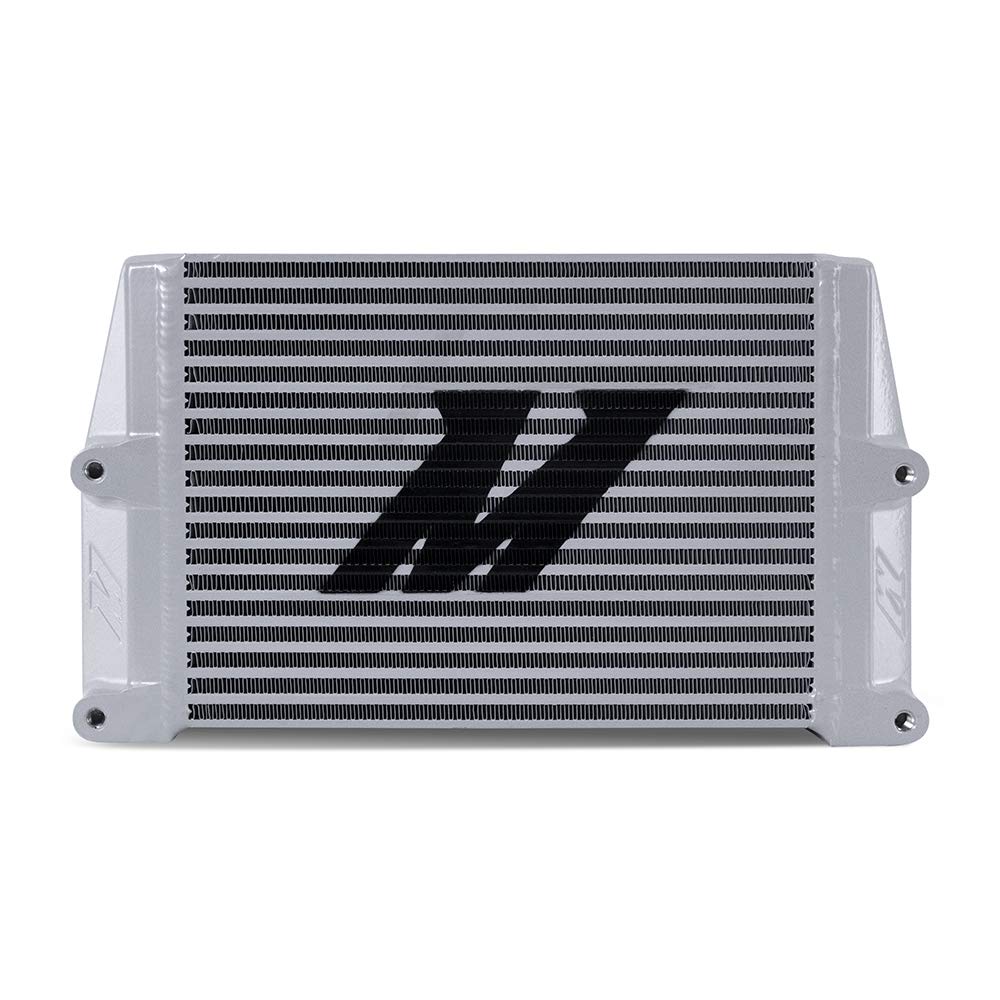 Mishimoto Universal Heavy-Duty Bar-and-Plate Oil Cooler, MMOC-SSO-10SL, 10" Core, Same-Side Outlets, Silver