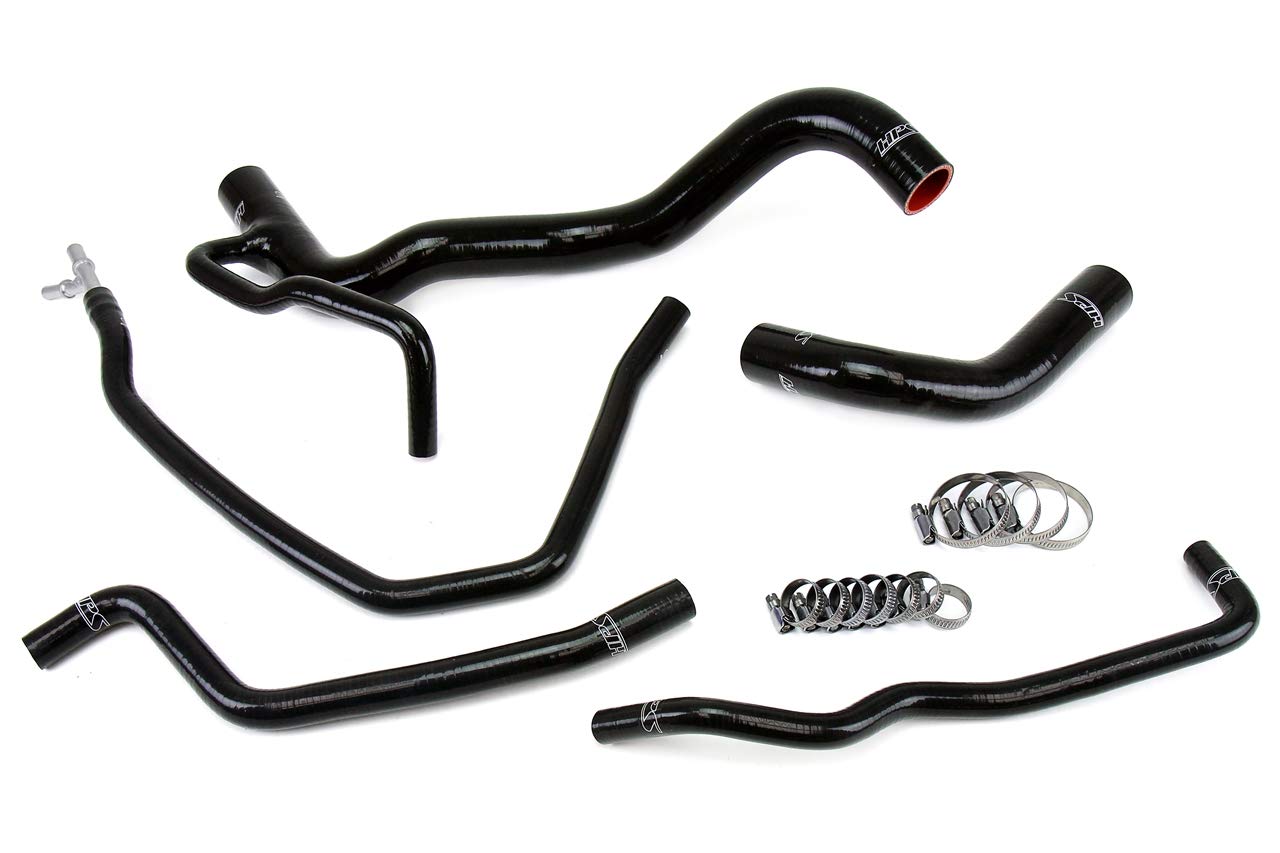 Black HPS 57-1479-BLK Silicone Radiator Coolant Hose Kit