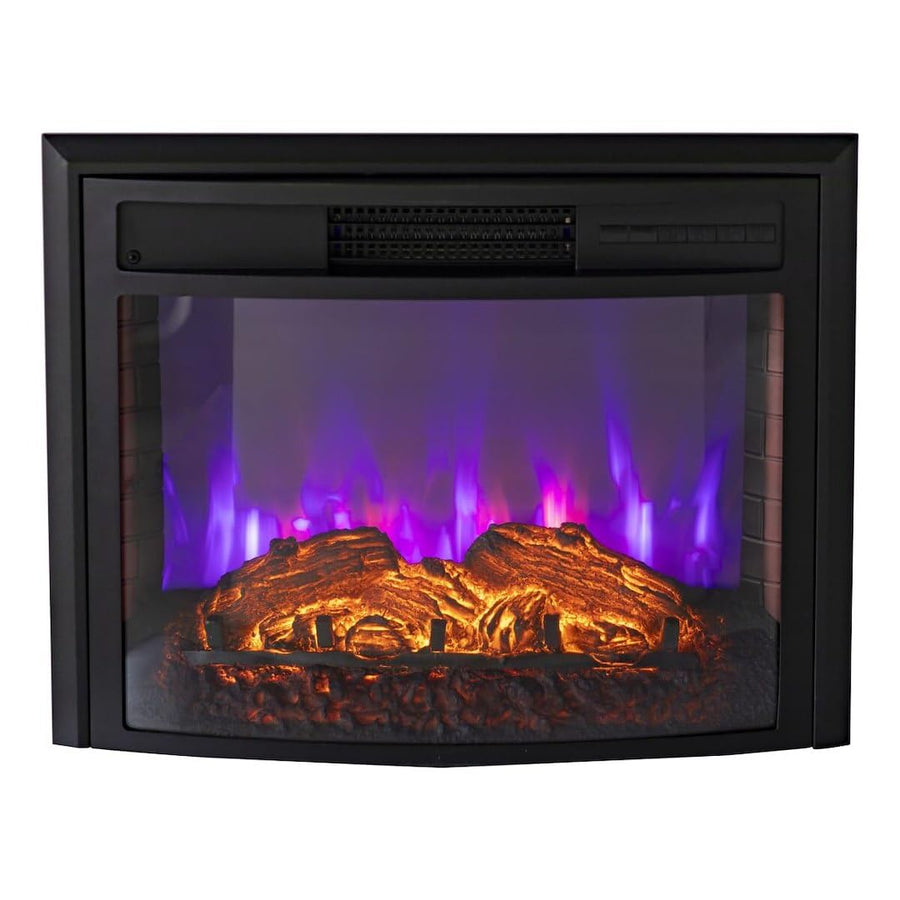 Greystone 26" Electrical Fireplace, Curved, Remote, and Trim KIT