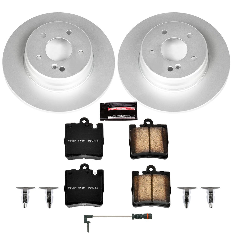 Power Stop CRK6697 Z23 Evolution Geomet Coated Brake Kit For Mercedes-Benz CLK430 Rear 2000-2003 [Model Specific]