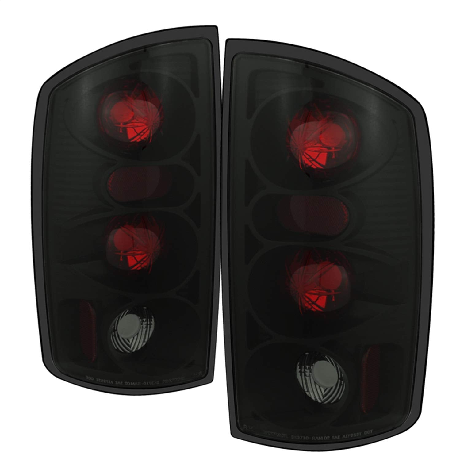 Dodge Ram 02-06 1500 / Ram 2500/3500 03-06 Spyder Auto 5078100 Euro Style Tail Lights - Black Smoke