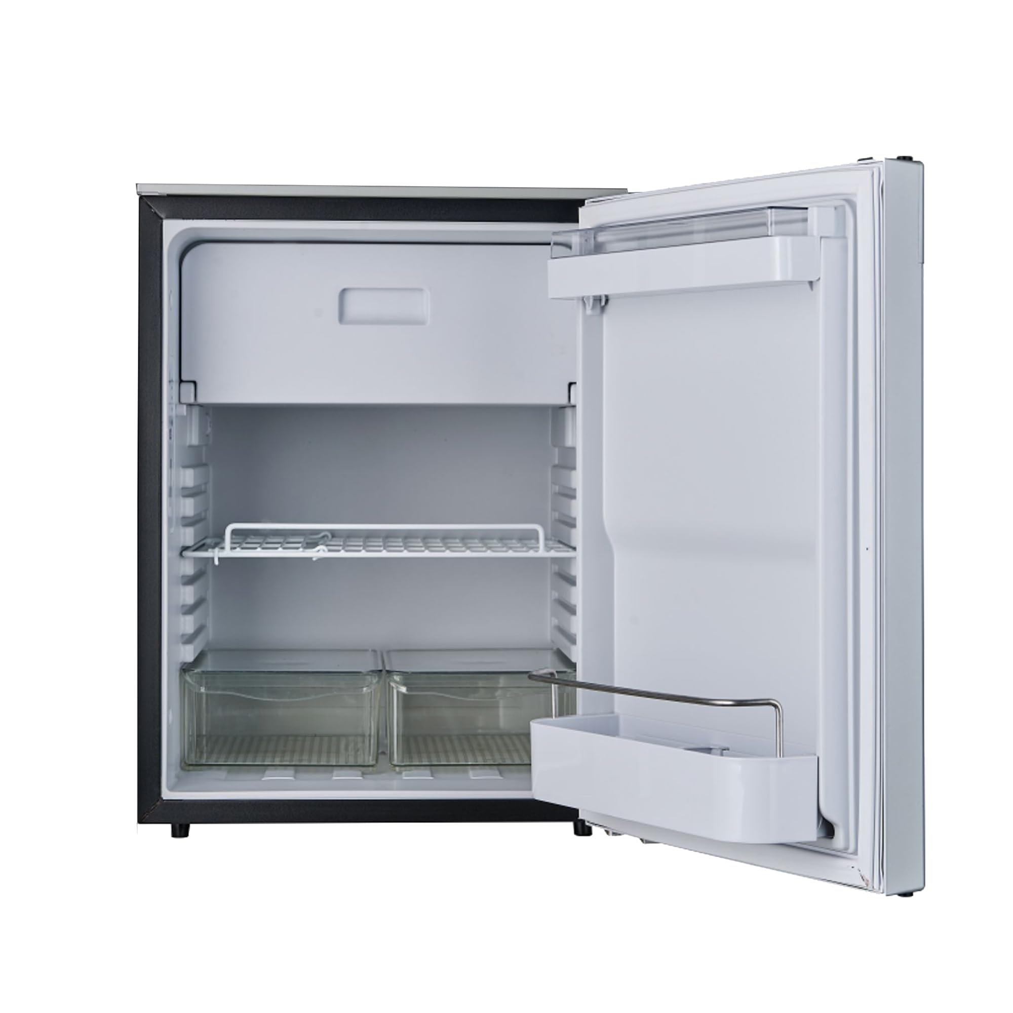 12V/DC Equator Mini-Fridge Freezer 2.8cf Silver for RV BOAT OFF-GRID
