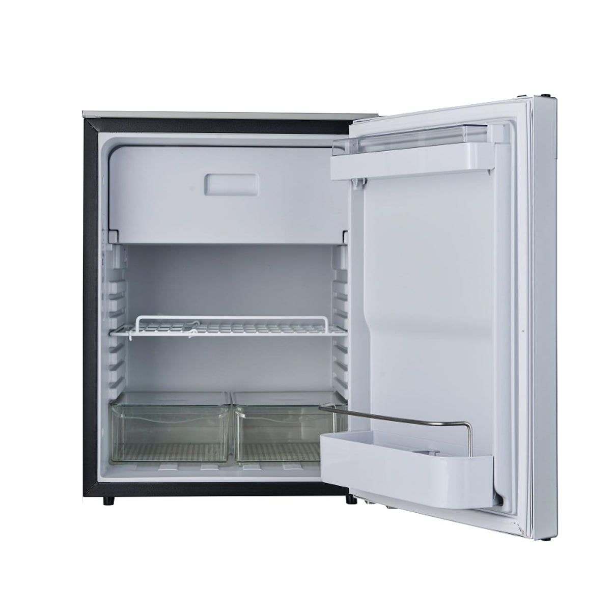 12V/DC Equator Mini-Fridge Freezer 2.8cf Silver for RV BOAT OFF-GRID