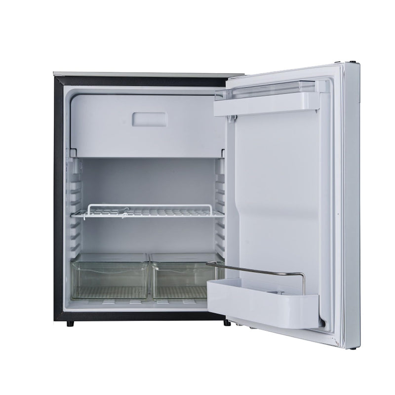 12V/DC Equator Mini-Fridge Freezer 2.8cf Silver for RV BOAT OFF-GRID