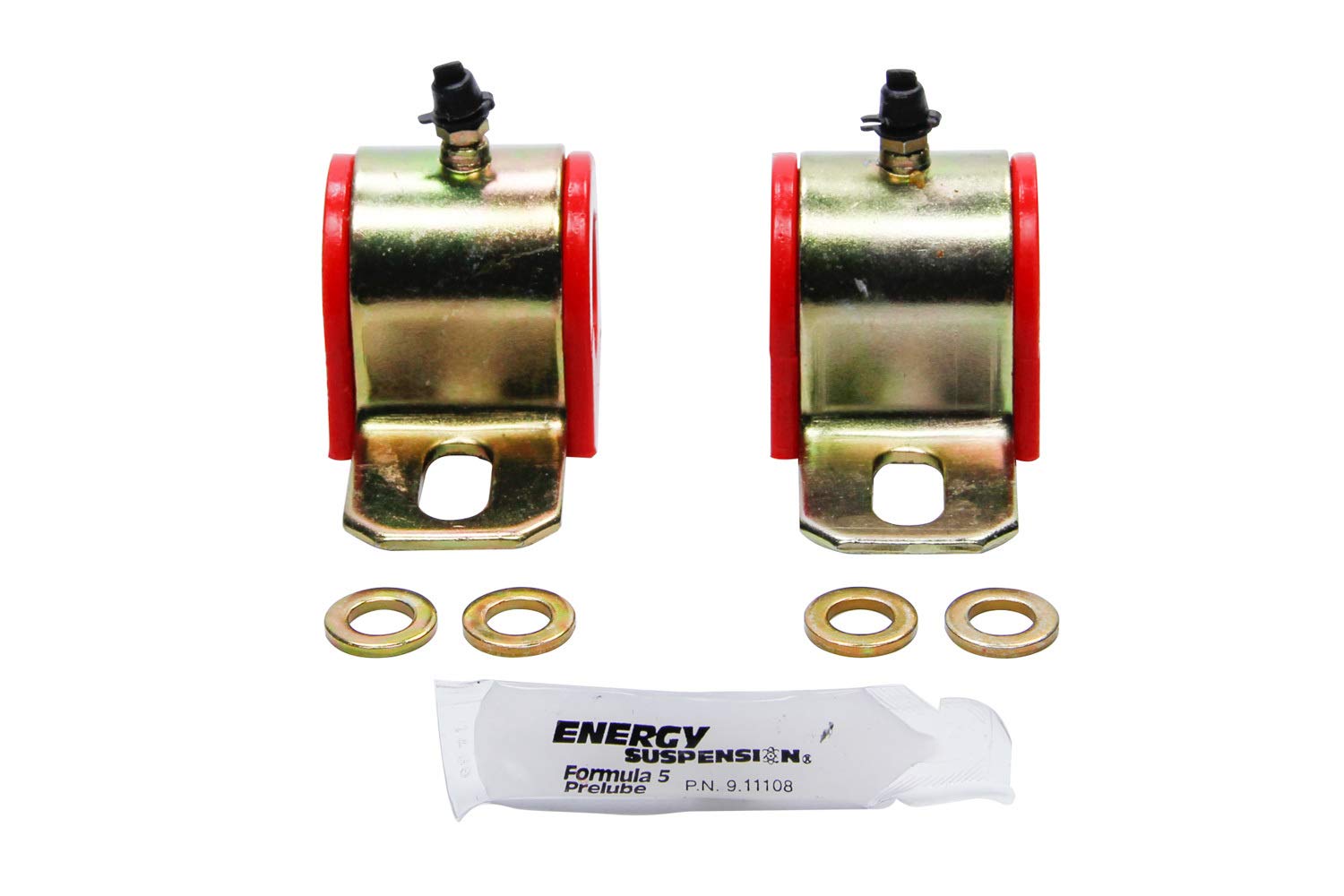 9.5161R Energy Suspension 1" Greasable Sway Bar Set, Red