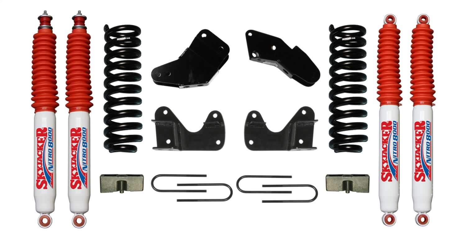 Skyjacker Suspension Lift Kit 134R2K-N w/Shock Nitro Shocks 4 In. Lift Incl. Standard Brackets U Bolts Blocks