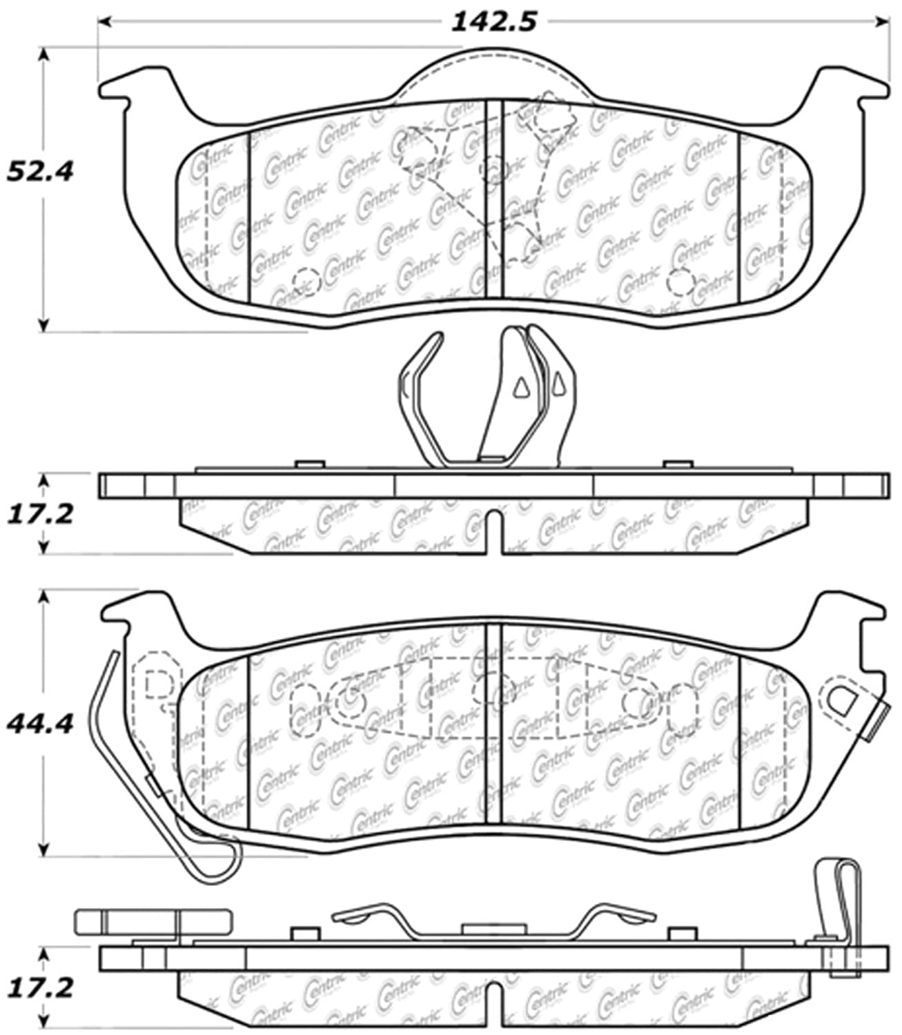 StopTech Truck & SUV Pad 319.10410