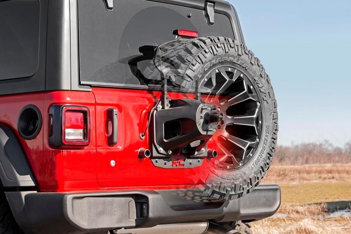 Rough Country 18-24 Jeep Wrangler JL Spare Tire Relocation Bracket - 10526
