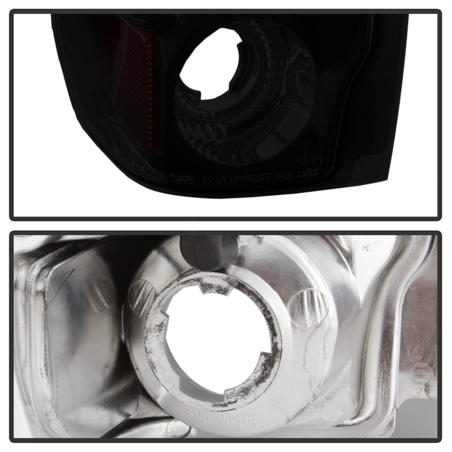 Auto Spyder 5078155 Euro Style Tail Lights Black/Smoked