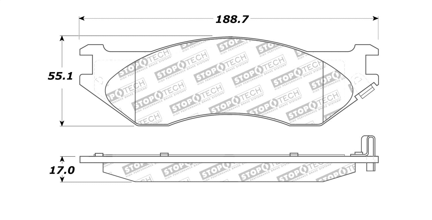 Brake Pads StopTech 305.07020 Street Select with Hardware
