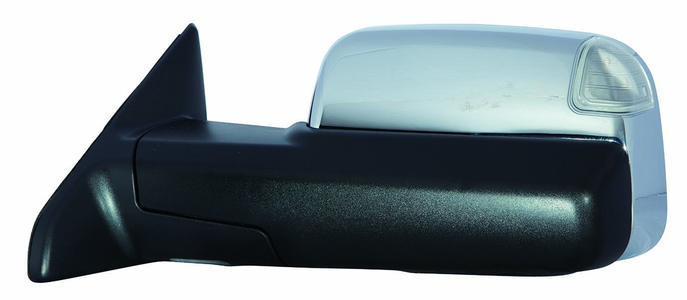 Dodge RAM 1500/2500/3500 Driver Side Chrome Heated Power Towing Mirror with Memory, Turn Signal, Puddle Lamp DEPO 334-5419L3ECH1