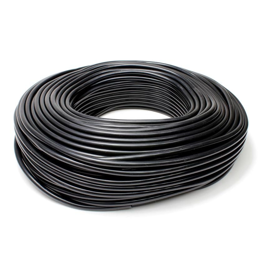 HPS HTSVH35R2-BLKx100 Vacuum Tubing Hose High Temperature Silicone, 9/64" ID, 1.5 mm Wall Thickness, 100 Feet Length, Black